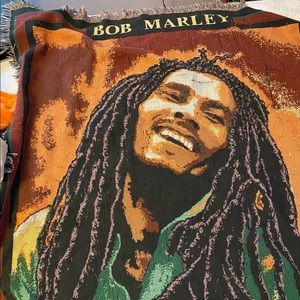 VINTAGE BOB MARLEY BLANKET FROM RUG BARN MID 90s